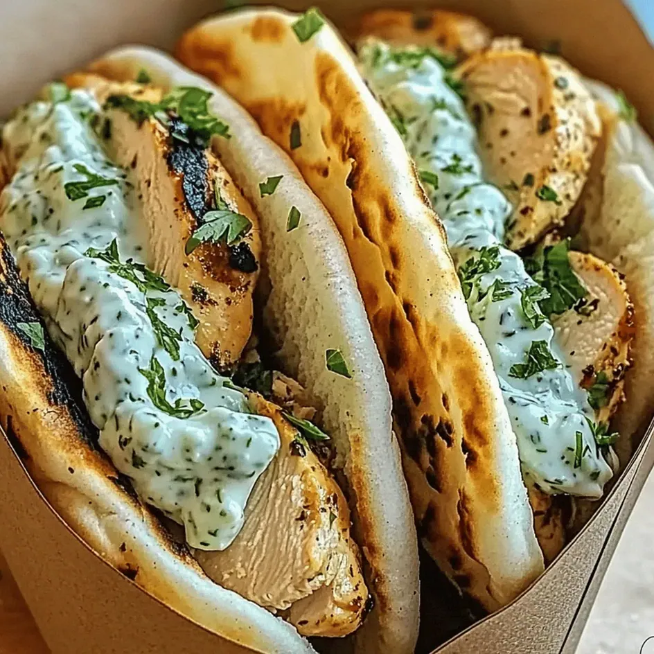 Klasyczne greckie gyros z kurczaka z tzatziki to pyszne danie! – Schritt 1