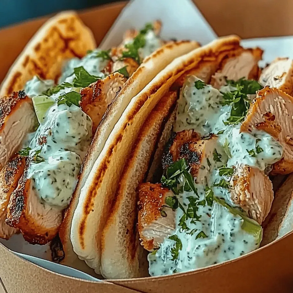 Klasyczne greckie gyros z kurczaka z tzatziki to pyszne danie! – Schritt 2