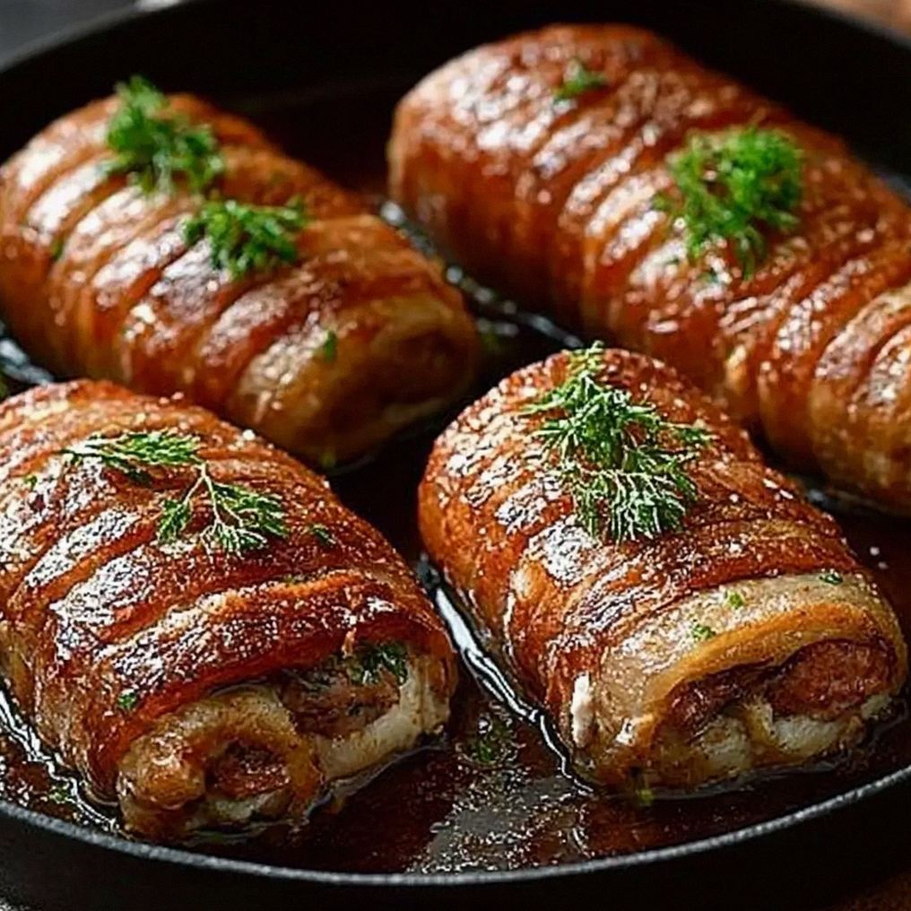Pyszne faszerowane zraziki schabowe w aromatycznym sosie – Schritt 2
