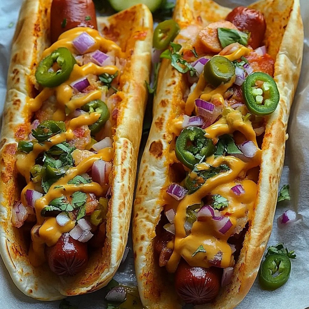 Pyszne zapiekane hot dogi w cieście tortilla na każdą okazję – Schritt 1