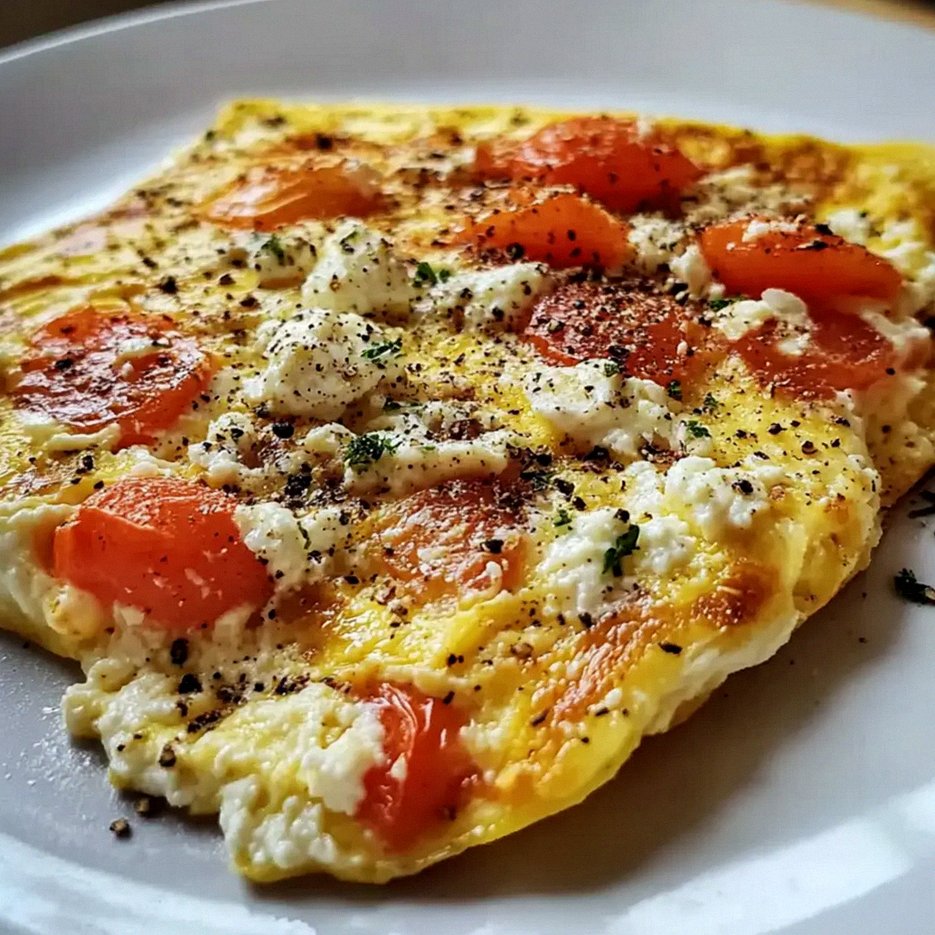 Pyszny omlet z serem feta i pomidorami w 20 minut! – Schritt 2
