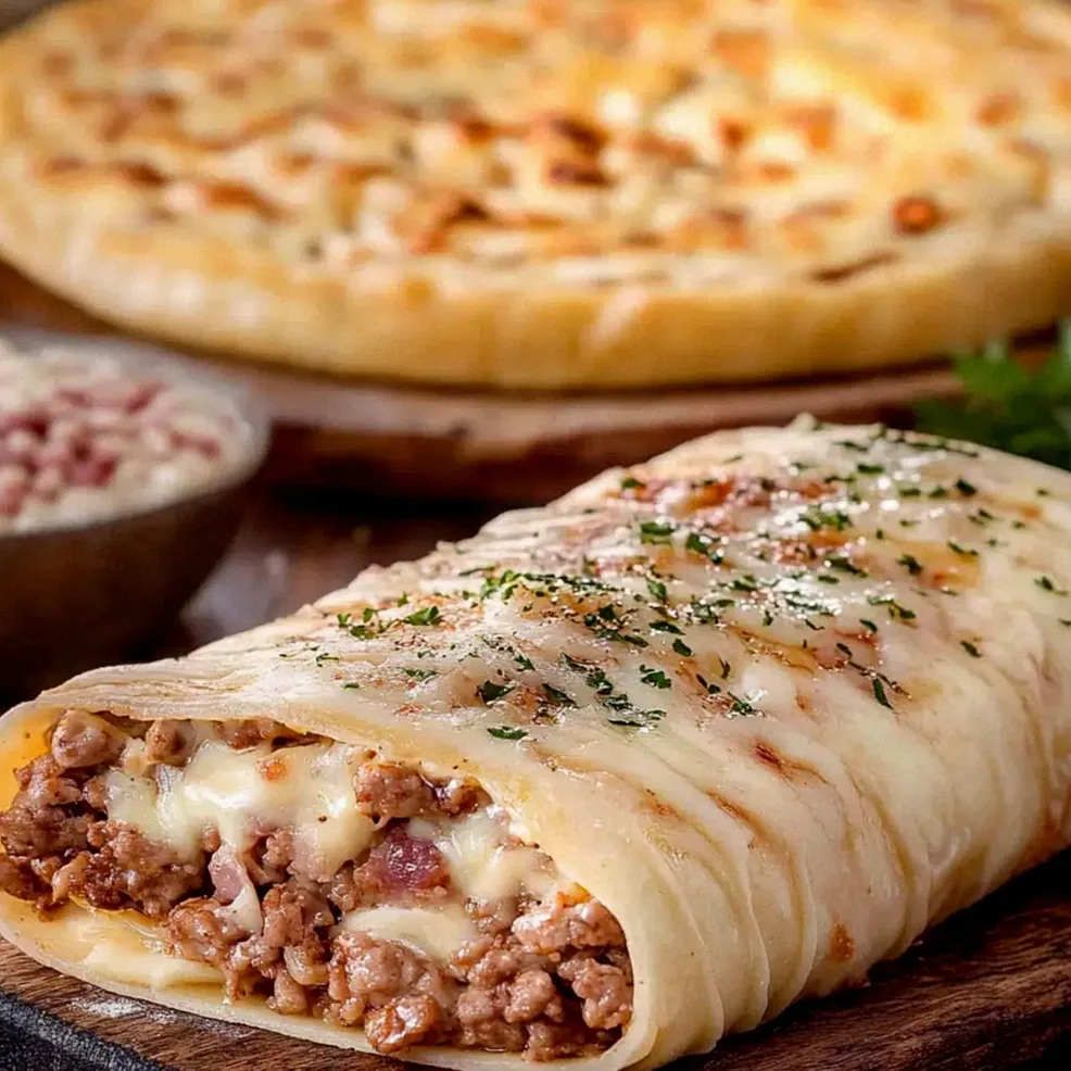 Roladki pizzowe z mięsem i serem – pyszna przekąska w 30 minut