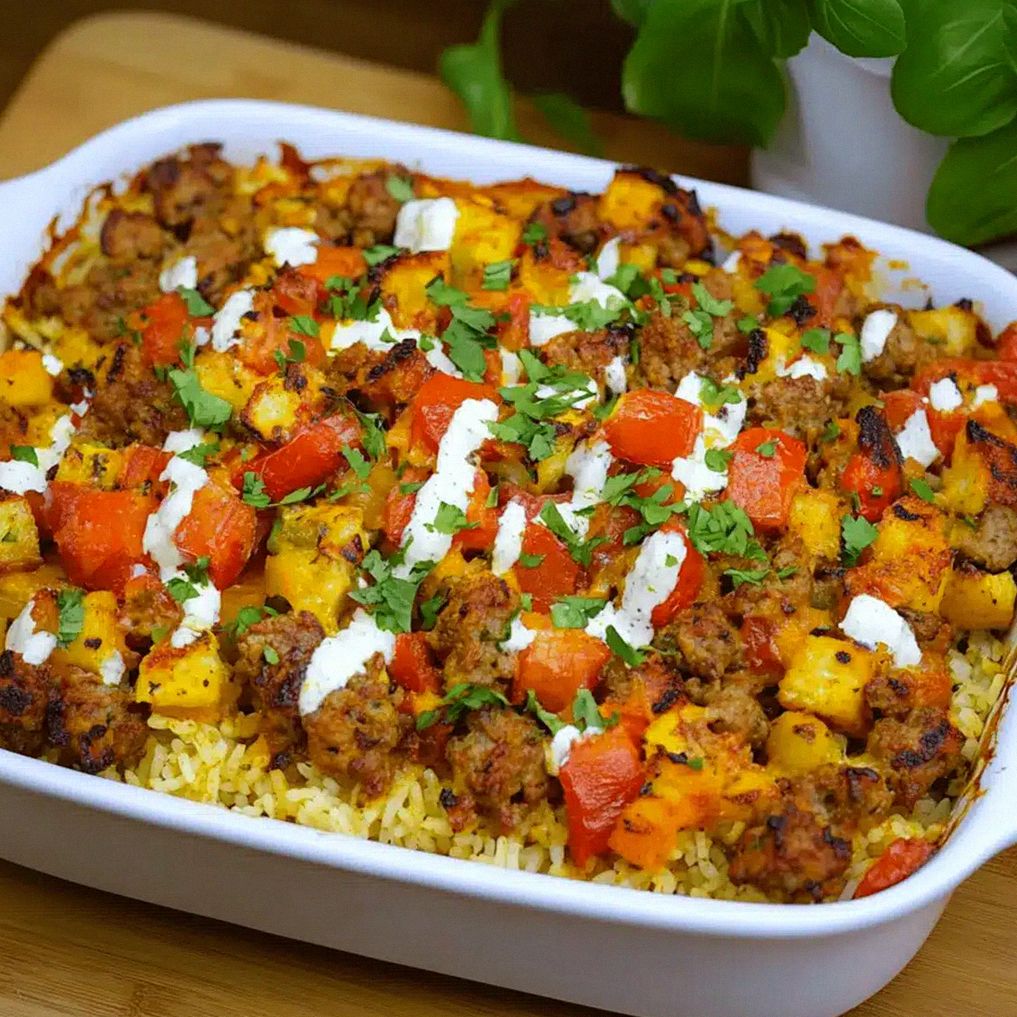 Zasmakuj w Zapiekance Kebab-Gyros z Ryżem – Prosta i Pyszna!